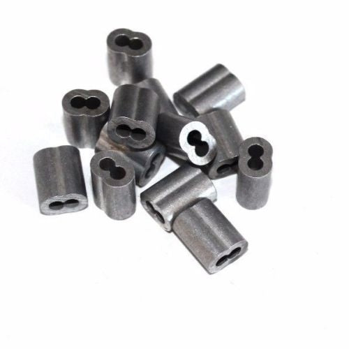 1/8"  Aluminum Cable Sleeves - Select Quantity