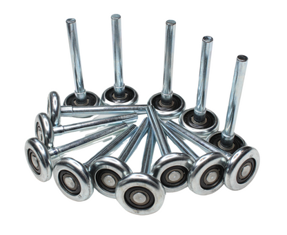 14 PACK 2" Steel Garage Door Roller with 4" Stem - 10 Ball Bearing Roller