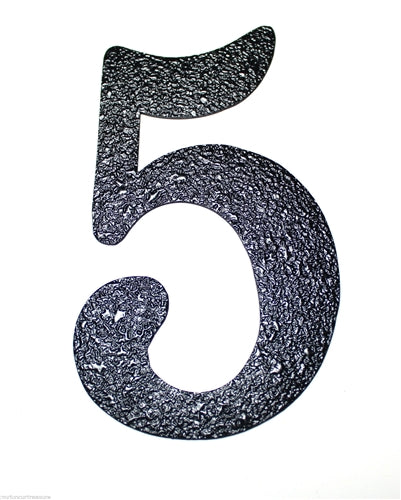 House Numbers  - Black Embossed Magnetic - Great for Garage Doors