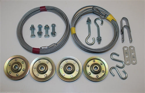 Complete Garage Door Pulley/Cable Set for Extension Springs