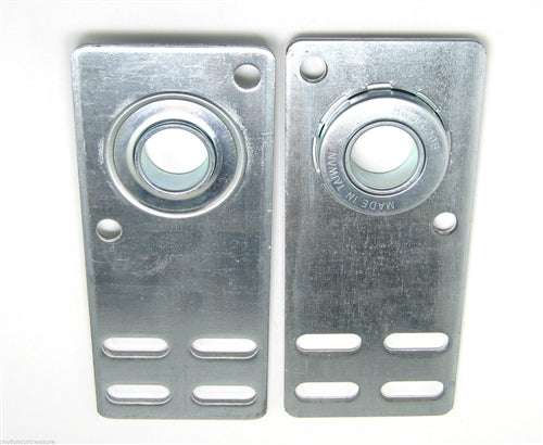 Garage Door Flat End Bearing Plates 4 3/8" ( Pair )