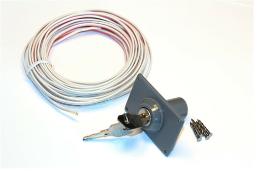 Garage Door Opener External Key Switch with Bell Wire and Install Instructions