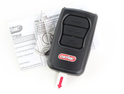 Genie 3-Button Remote GM3T-BX Part 37344R for Intellicode Openers since 1995