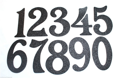 House Numbers  - Black Embossed Magnetic - Great for Garage Doors