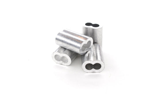 1/4"  Aluminum Cable Sleeves - Select Quantity